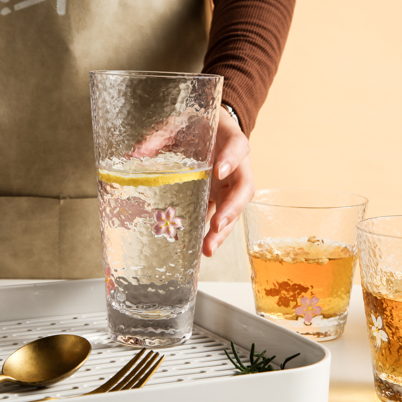 Creative Japanese-style cherry blossom glass cup 2 02