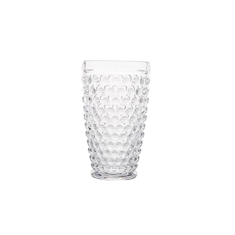 European-style retro embossed glass with rivets 5 02