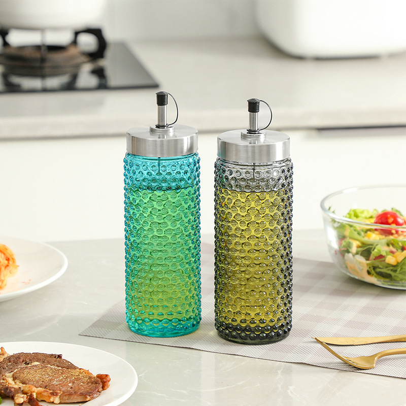 Household 304 stainless steel oil bottle with lid 27 02