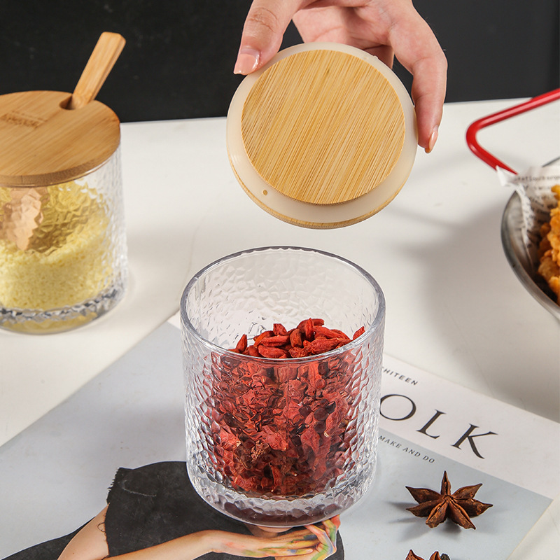 Japanese-style creative glass sealed storage jar 30