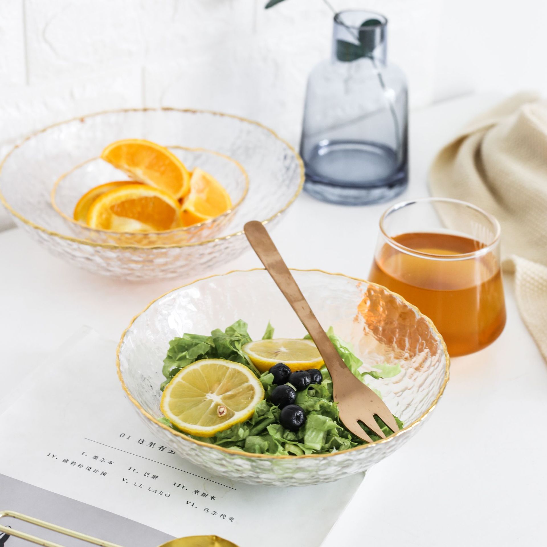 Japanese-style tableware with ice crystal patterns 41